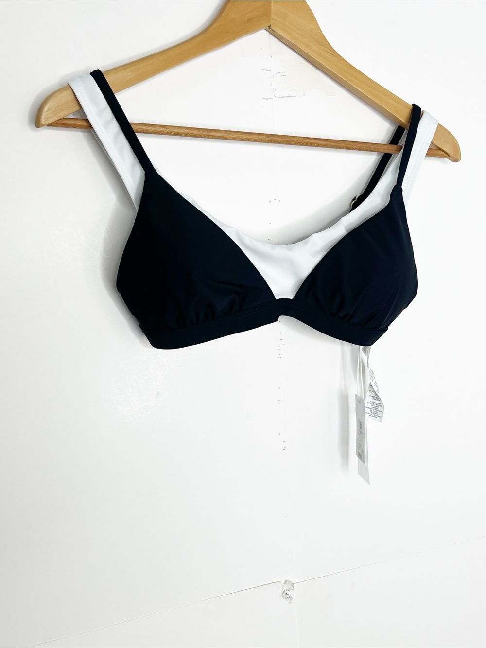 Mimi Flamingo Womens Drift Two-Tone Bralette Bikini Top Size 4 - Picture 3 of 9
